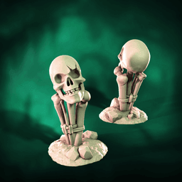 Bone Totems | Horror Scatter Markers 3d model