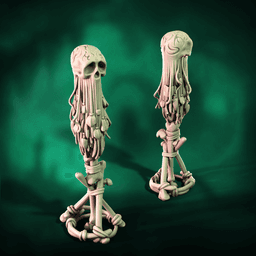 Bone Totems | Horror Scatter Markers 3d model