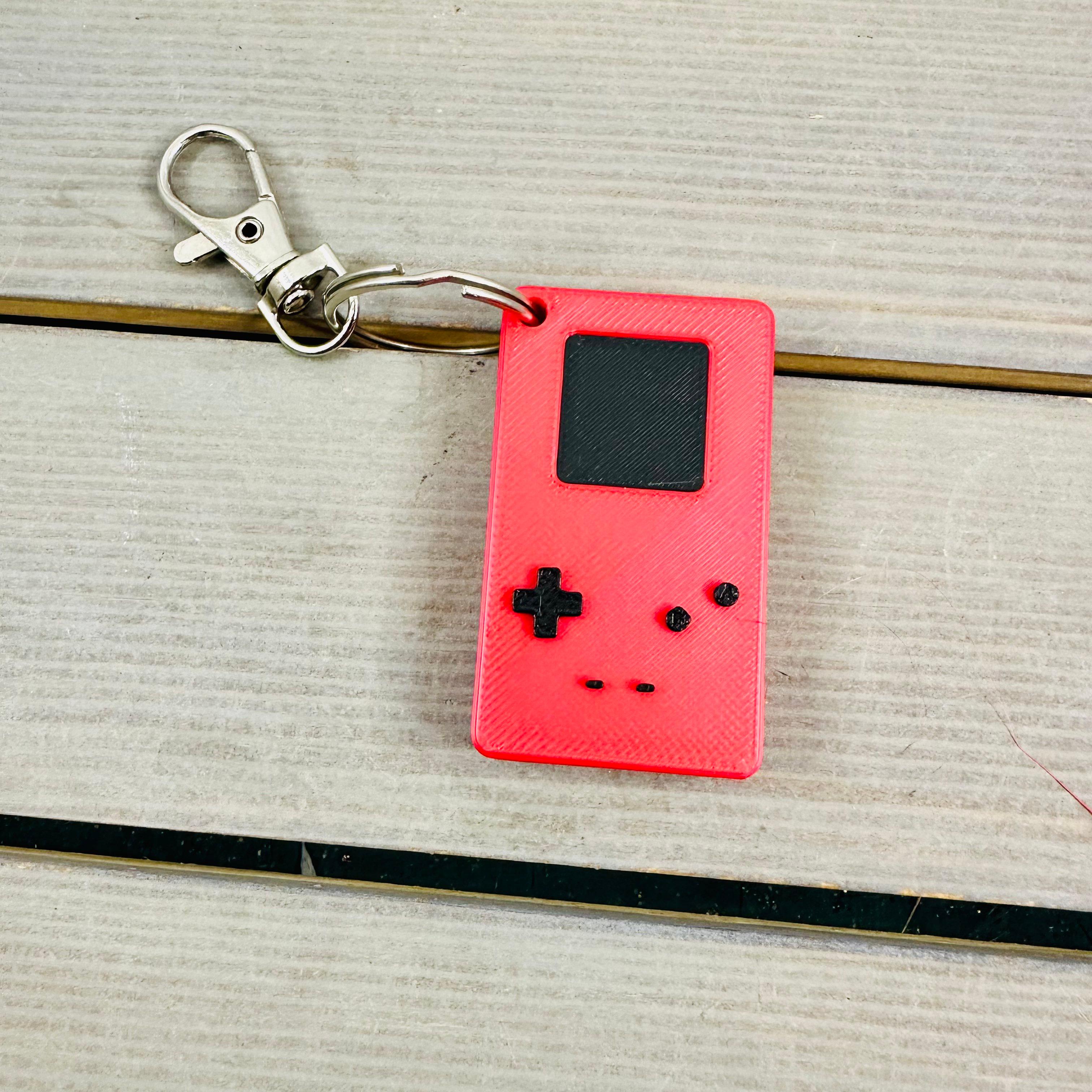 Gameboy Color Inspired Keychain 3d model