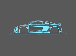 Audi - R8 Wall Art 3d model