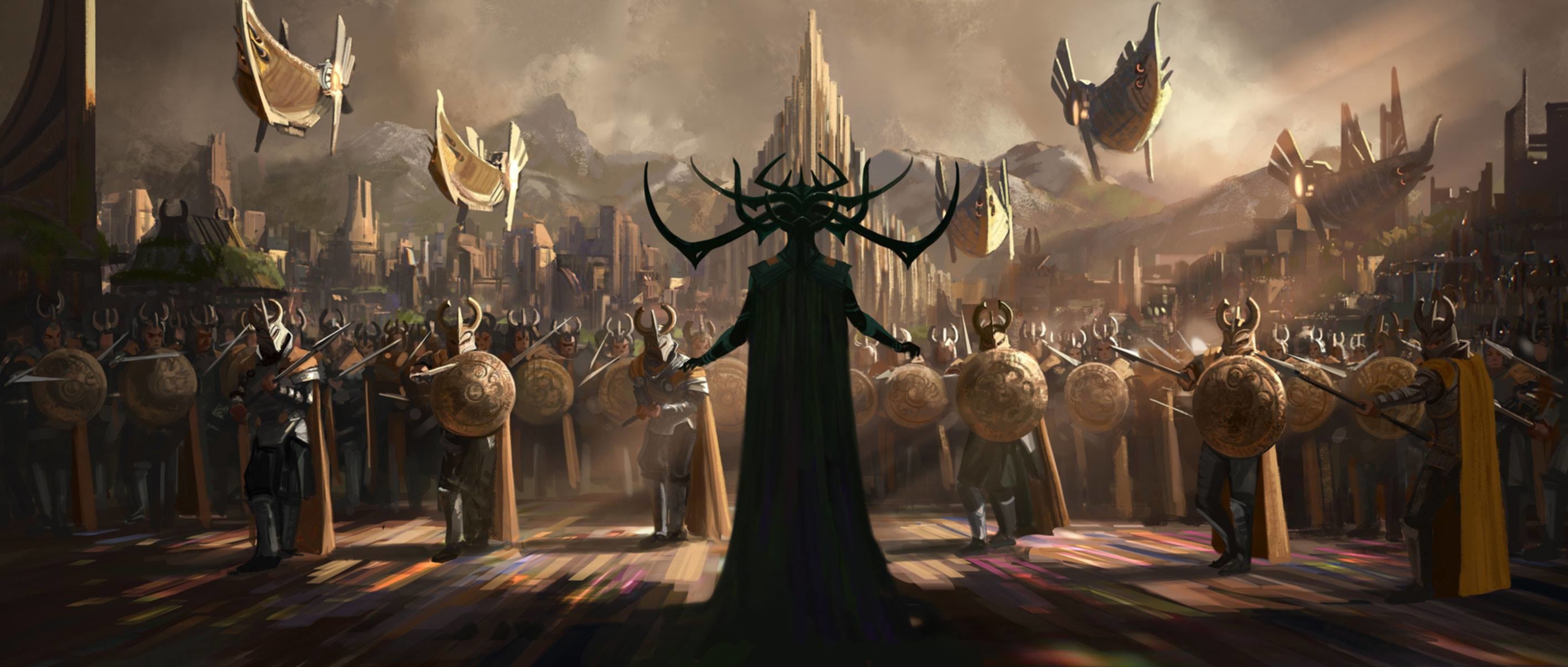 3D printable Hela VS The asgardian Guard 3d model