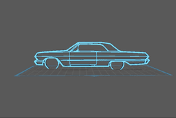 Chevrolet - Impala Wall Art 3d model