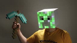 Minecraft mask for Halloween 3d model