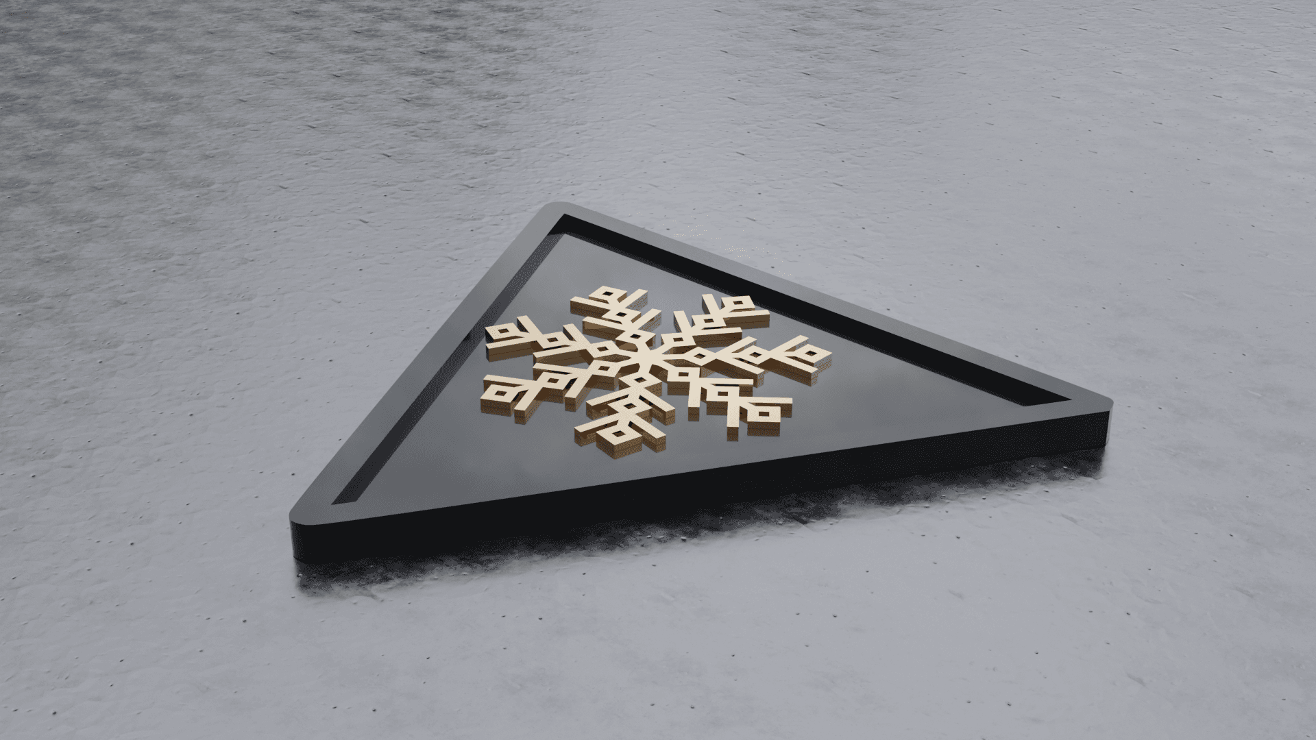 Snowflake coaster (Coaster for drinks) Bundle 3d model