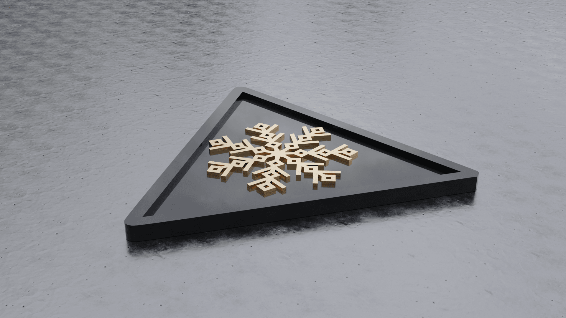 Snowflake coaster (Coaster for drinks) Bundle 3d model