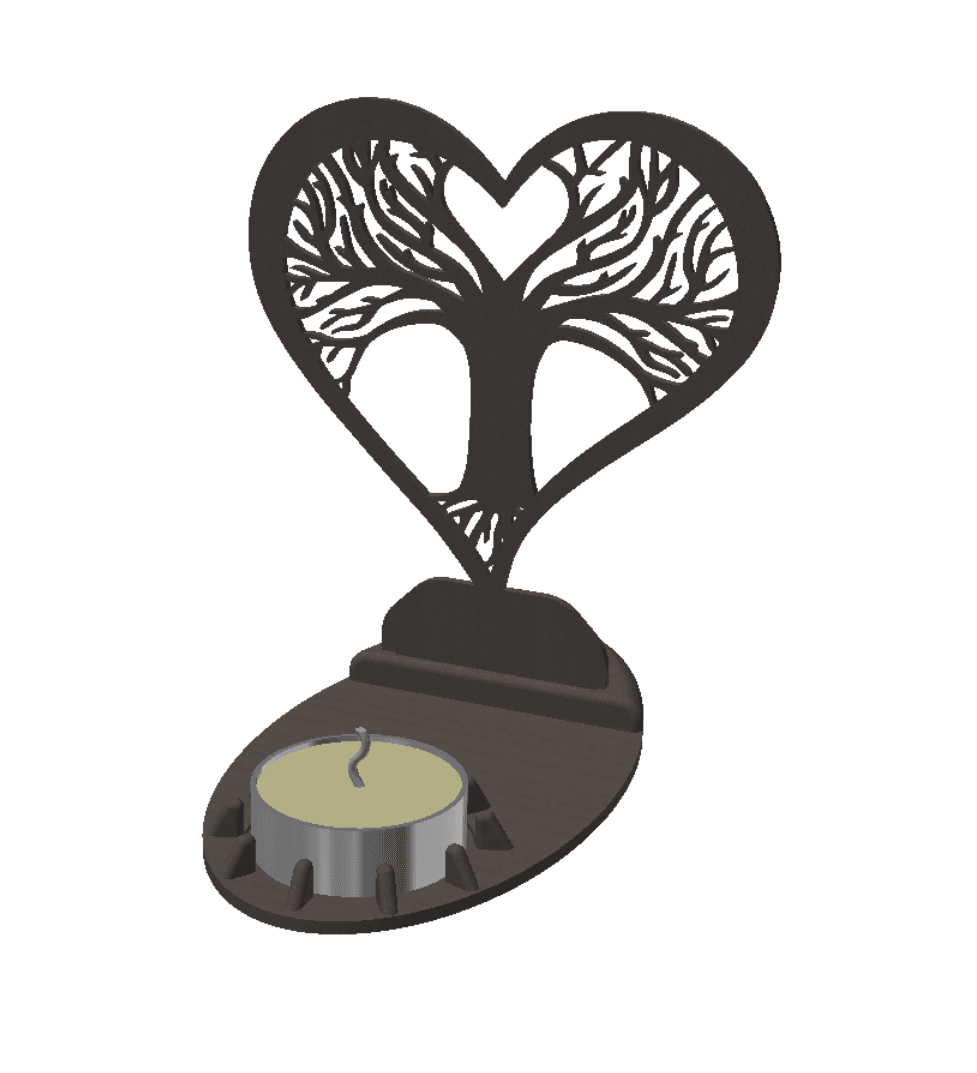 Candle Holder Decoration 3d model