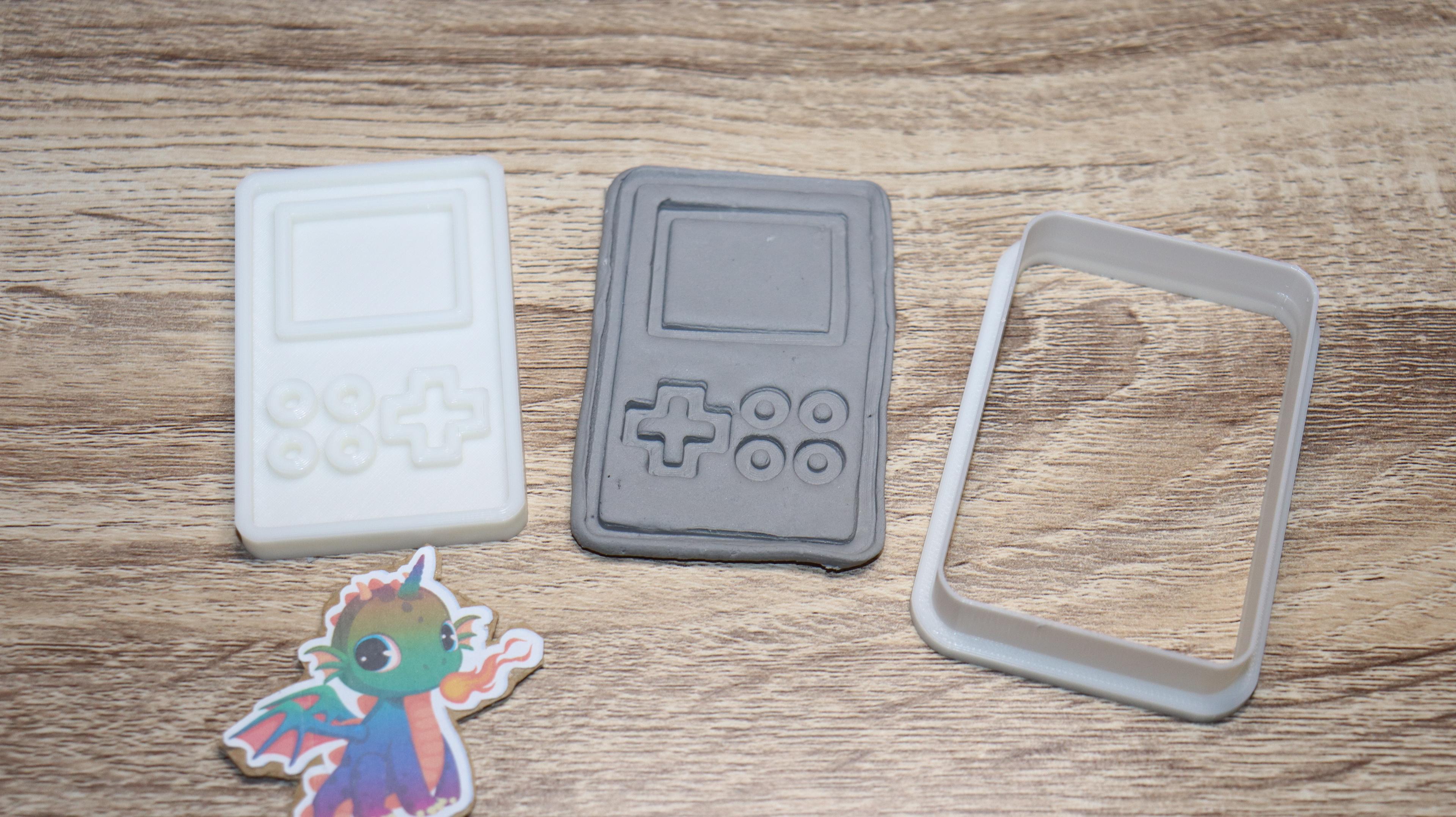 cookie cutter retro game device 3d model