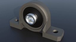 KP08 bearing object with exact dimensions 3d model