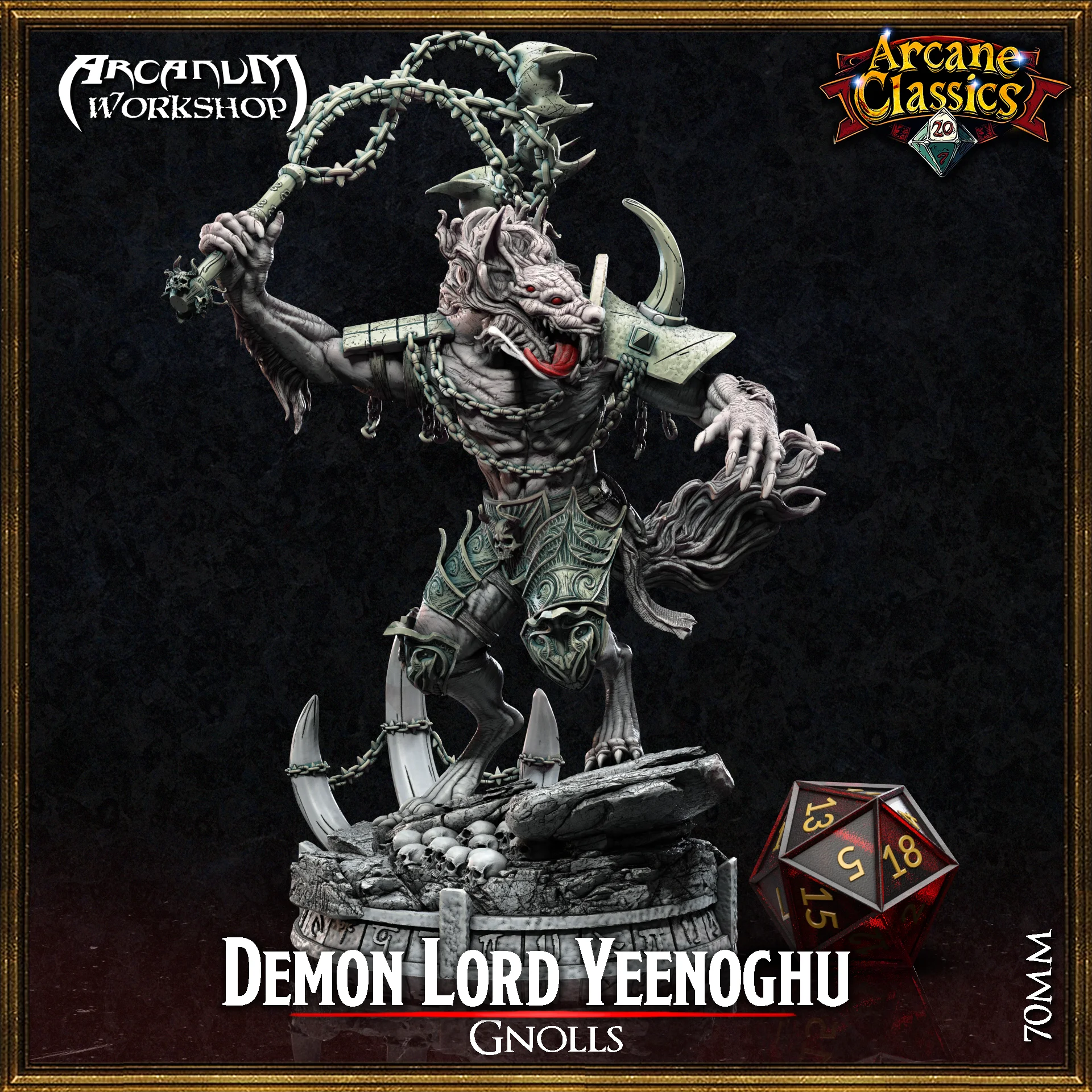 The Demon Lord Yeenoghu (70mm) 3d model