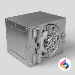 Safe vault storage(box) 3d model