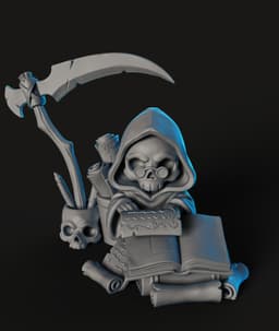 Grim Reaper Desk Set STL | Gothic Decor | Functional 3d model