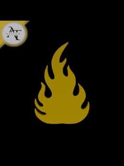 Simple Flame Symbol - 2D Art 3d model