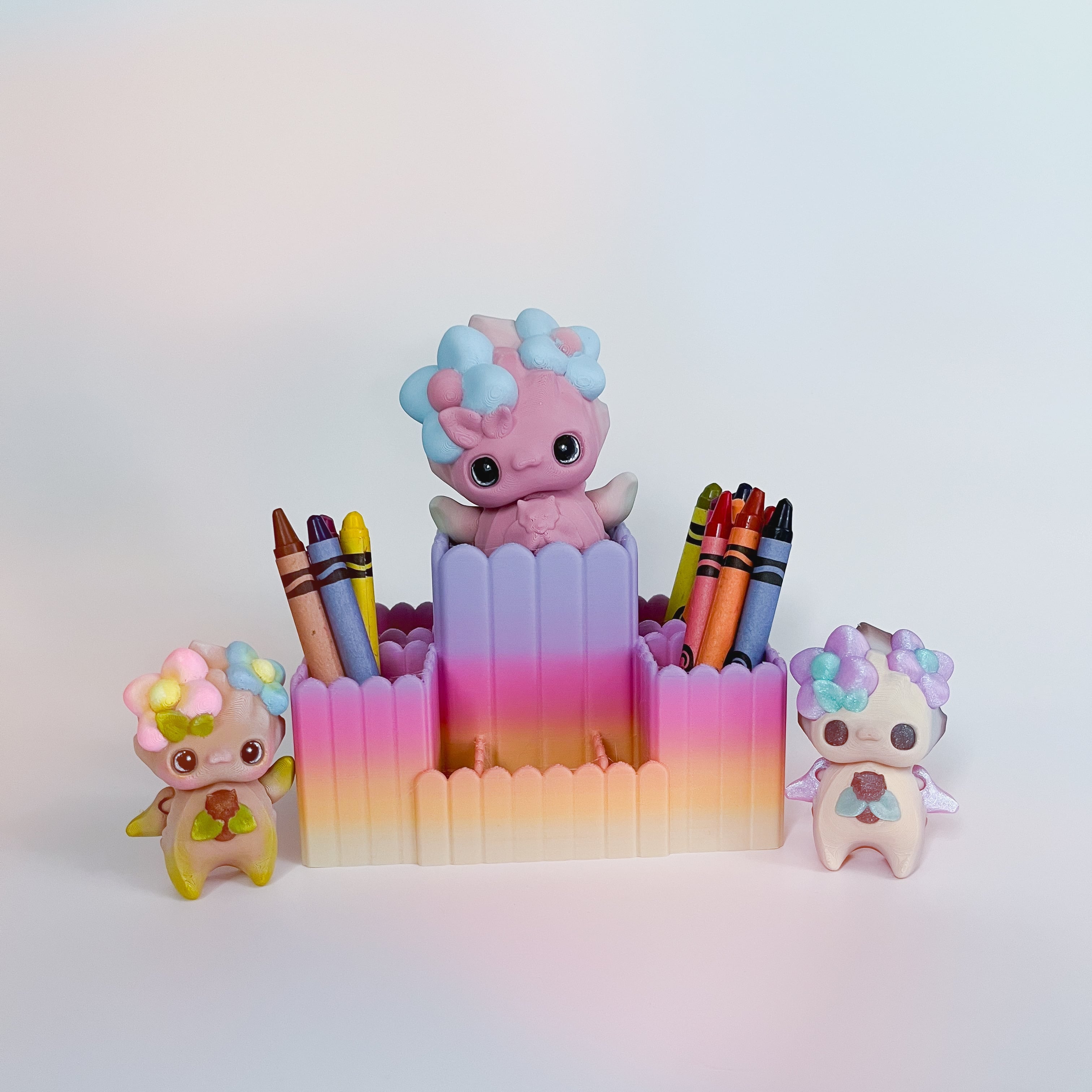 Pixie Crayon Holder 3d model