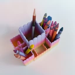 Pixie Crayon Holder 3d model