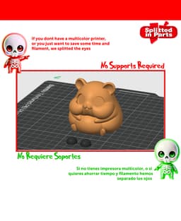 Hamster figurine 3d model