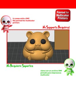 Hamster figurine 3d model