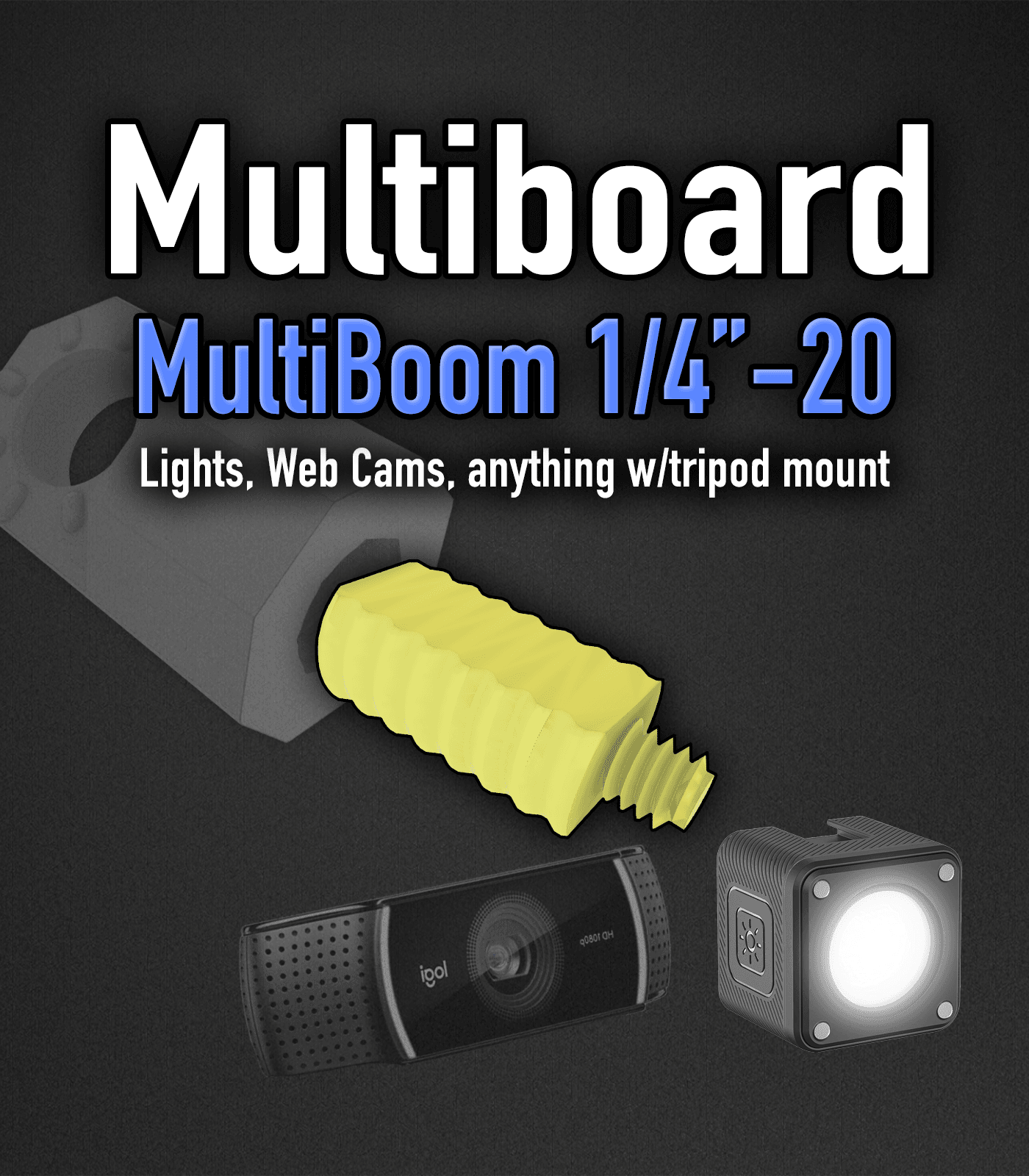 MultiBOOM 1/4-20 Adapter 3d model