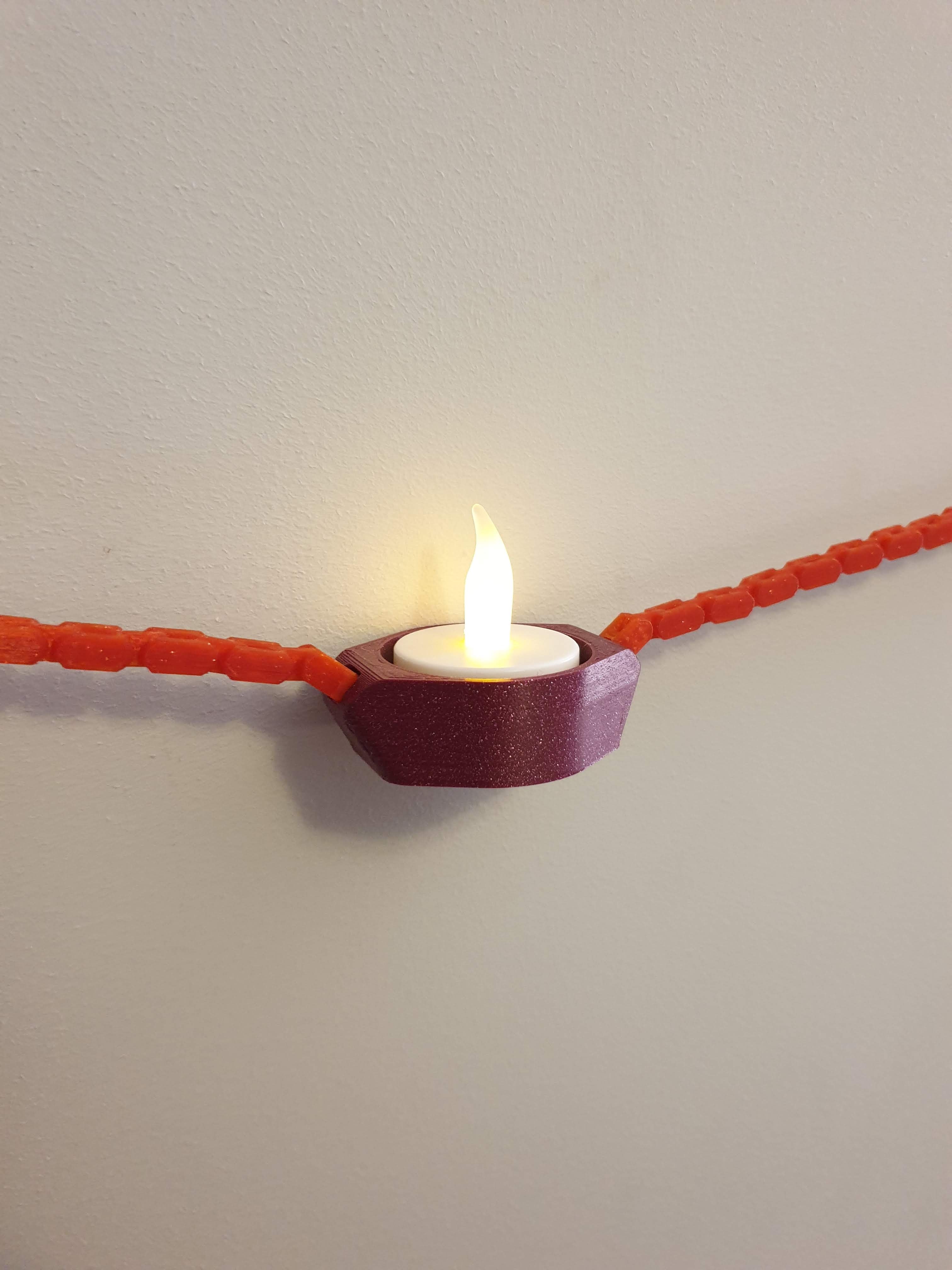 Tealight Holder || Christmas Chain 3d model