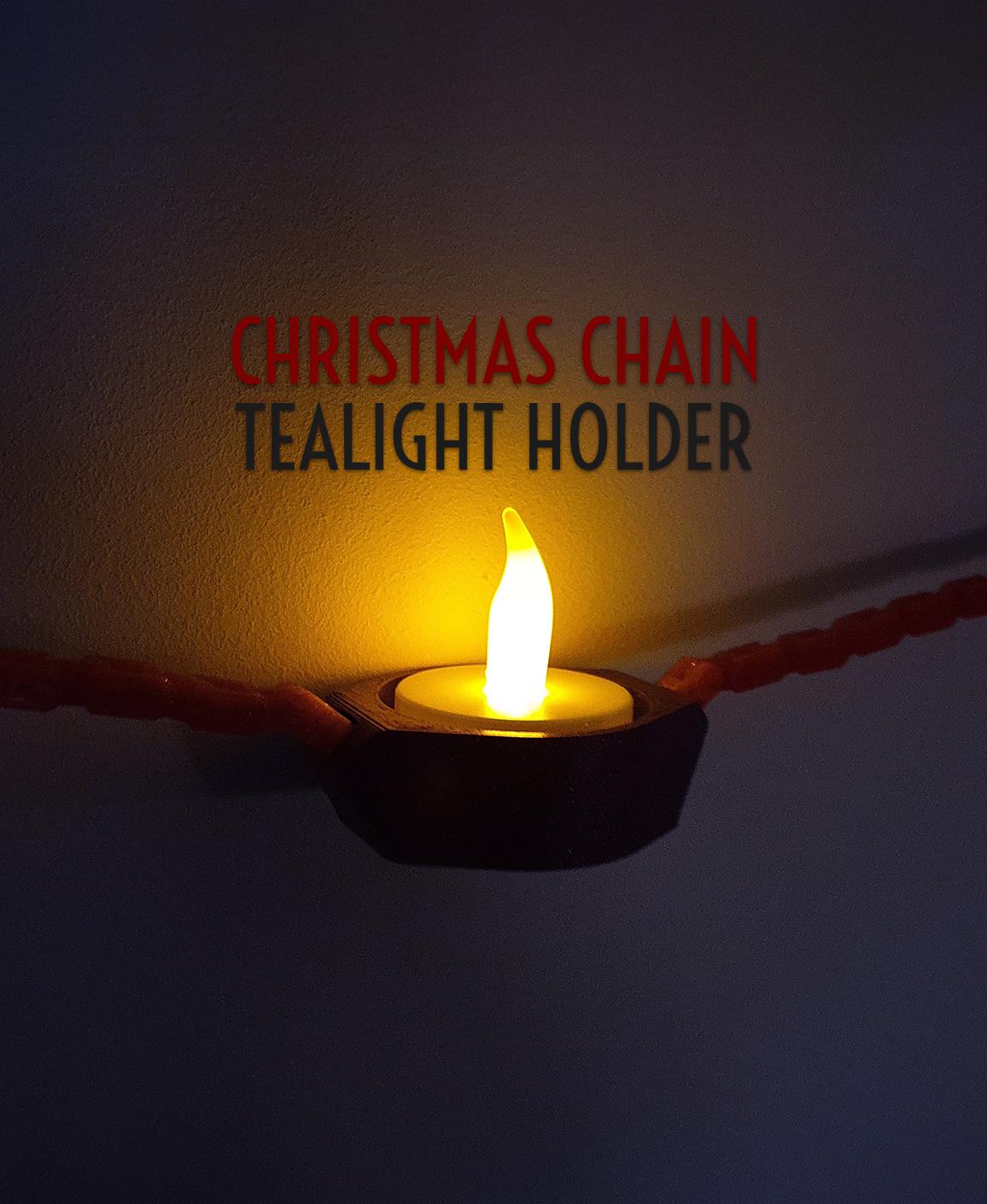 Tealight Holder || Christmas Chain 3d model