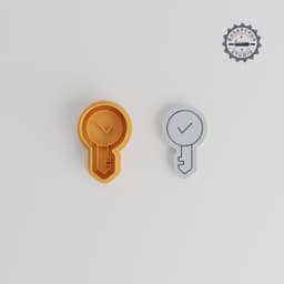 Key Shape Cutter & Stamp Set, Perfect for Cookies, Fondant, Includes 6 Pieces in S/M/L Sizes PRODUCT_575 3d model