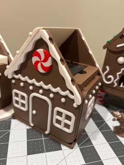 Mimic Gingerbread House Deck Box 3d model