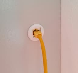 RJ45 wall mount coupler 3d model