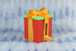 Pop-Up Santa Box 3d model