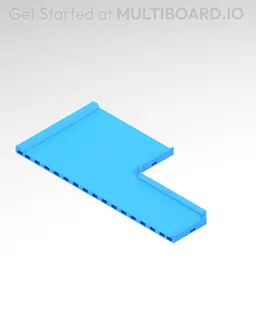 4x(8 to 4) MU - Transition Center - Modular Bolt-Locked Shelf 3d model
