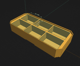 Multiboard 9V Battery Multibin Insert 2x1x0.5 3d model