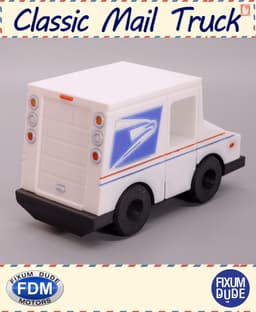 Fixum Dude Motors PIP Classic Mail Truck 3d model