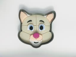 3D puzzle - Cat face 3d model