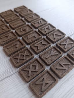 Runes Wood.3mf 3d model