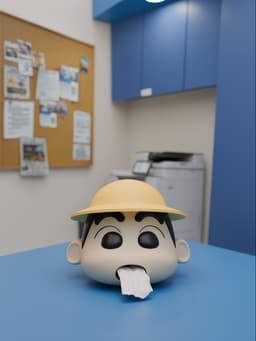 Shin-chan Tissue Box 3d model