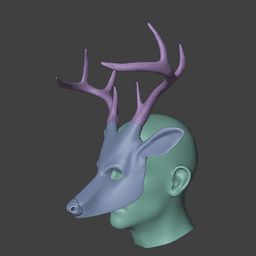 CULT OF THE TREE DEER MASK ALAN WAKE 2 3d model