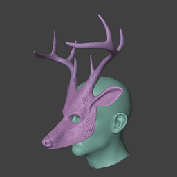 CULT OF THE TREE DEER MASK ALAN WAKE 2 3d model