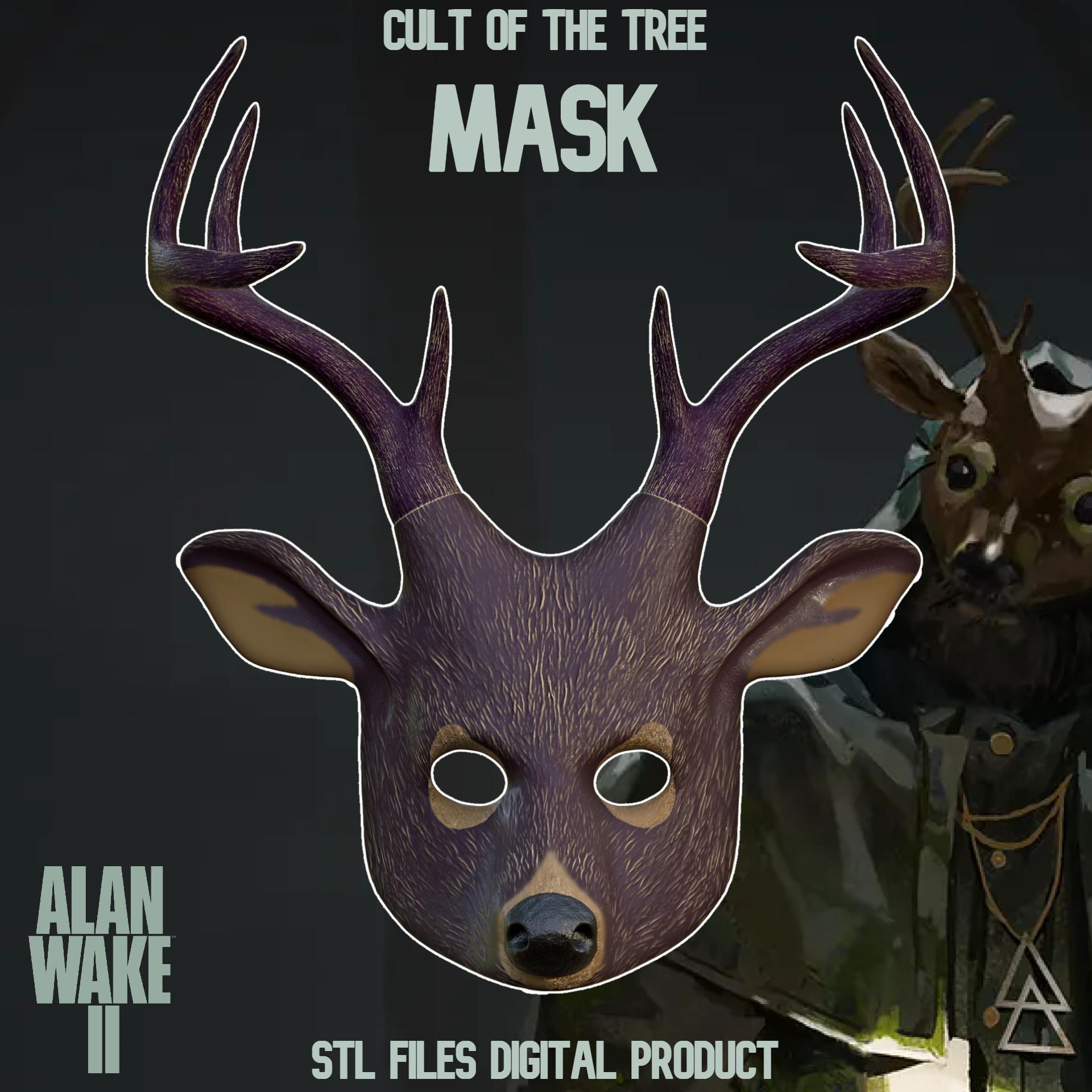 CULT OF THE TREE DEER MASK ALAN WAKE 2 3d model