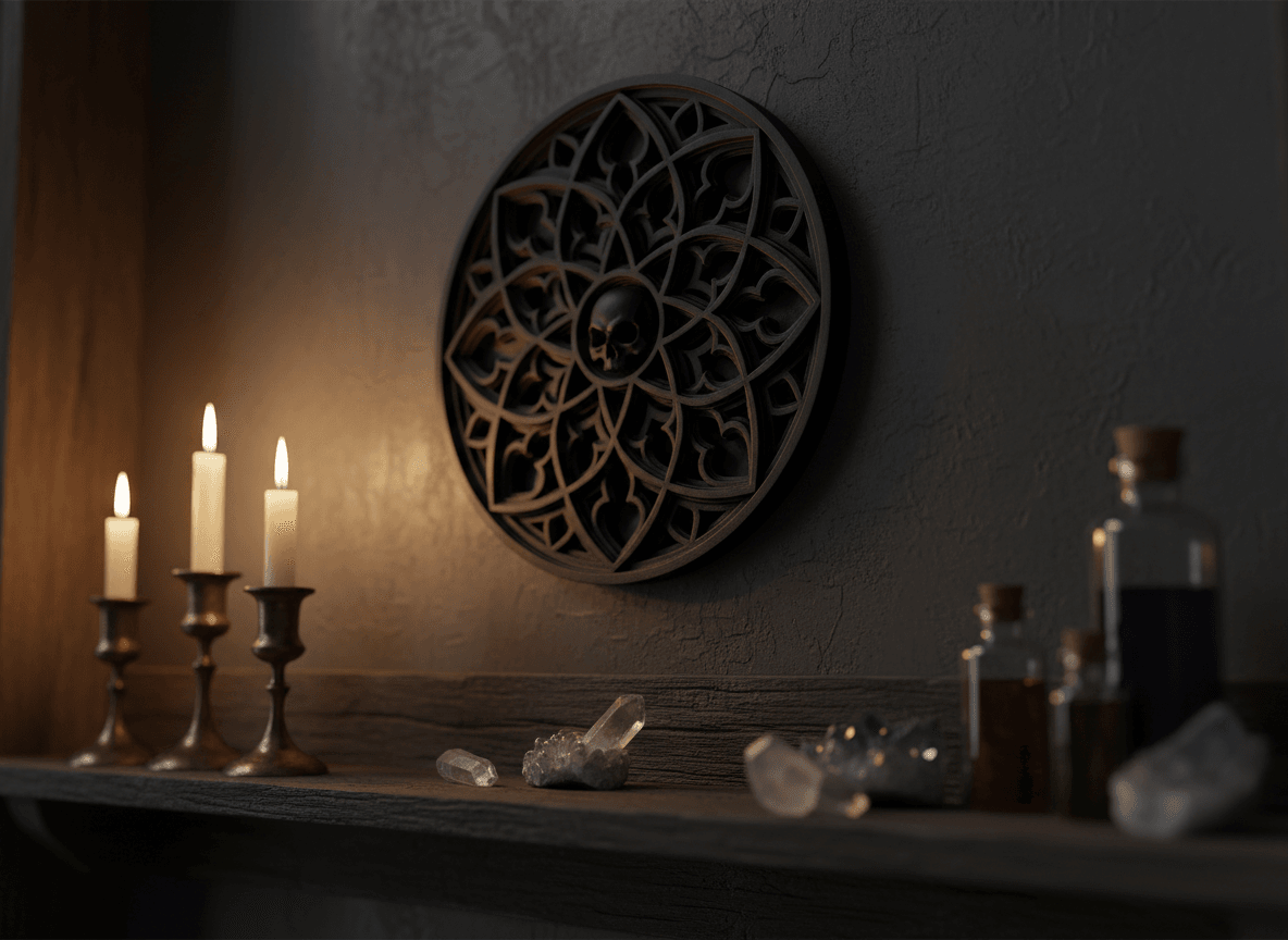 skull mandala 3d model