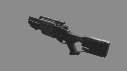 Sci-Fi Blaster Rifle v2 3d model