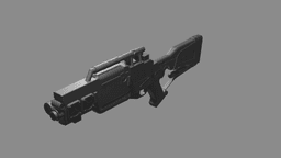 Sci-Fi Blaster Rifle v2 3d model