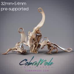 Throwback - Stygian Cynomorphs (Pre-Supported) 3d model