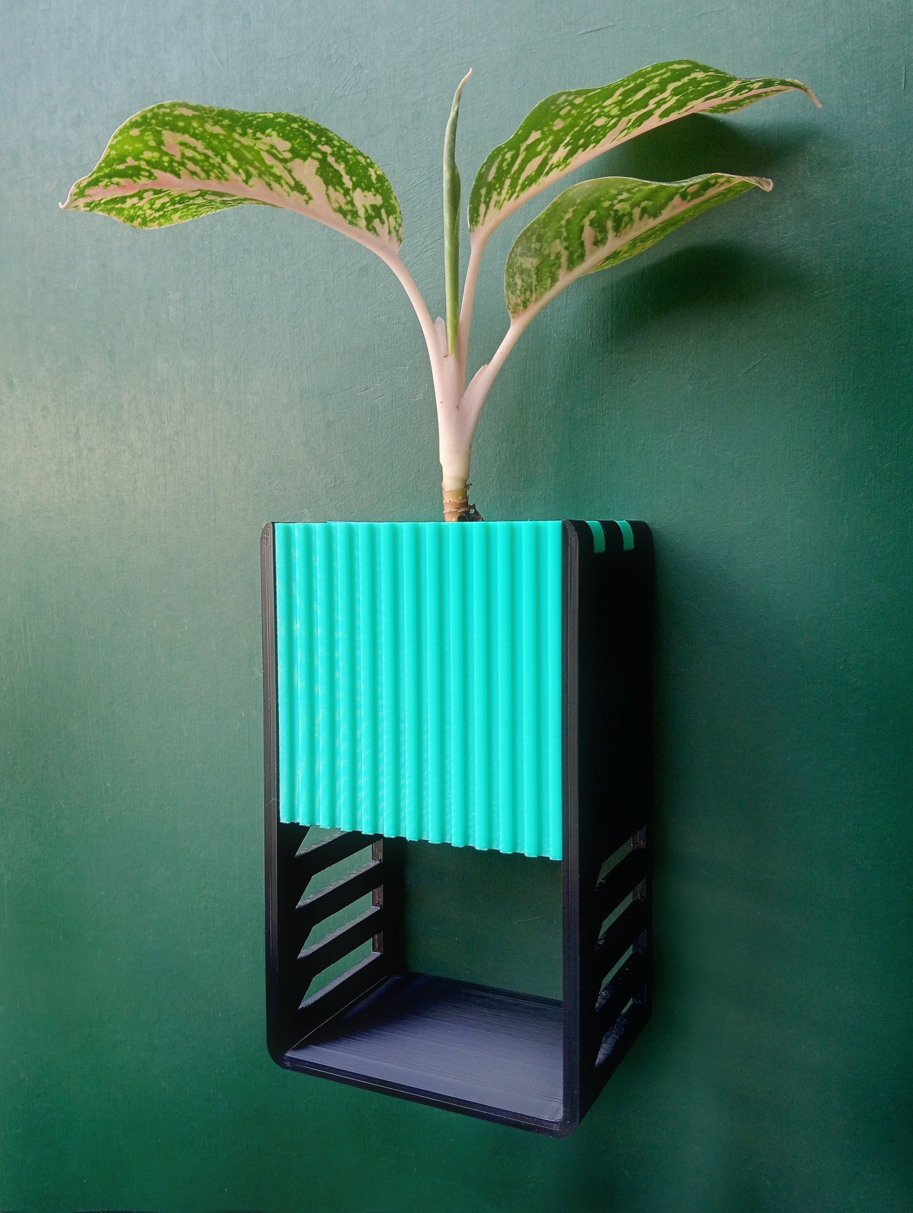 Wall Mounted Planter With Hidden Space Behind 3d model