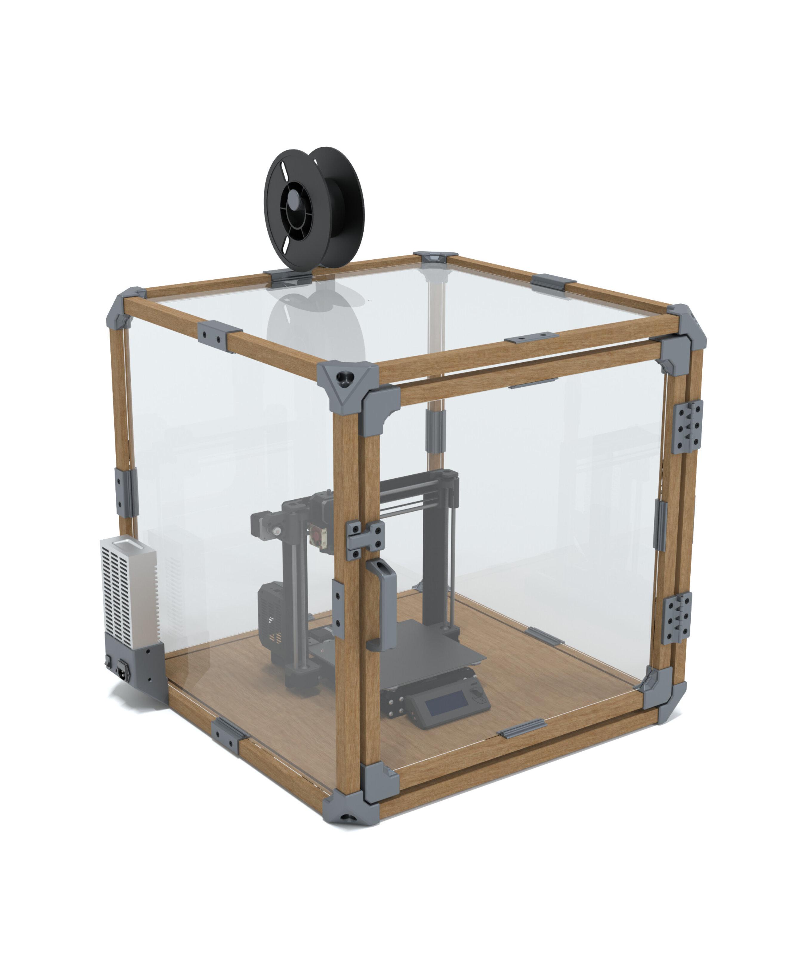 3d Printer Enclosure - Wood Frame 3d model