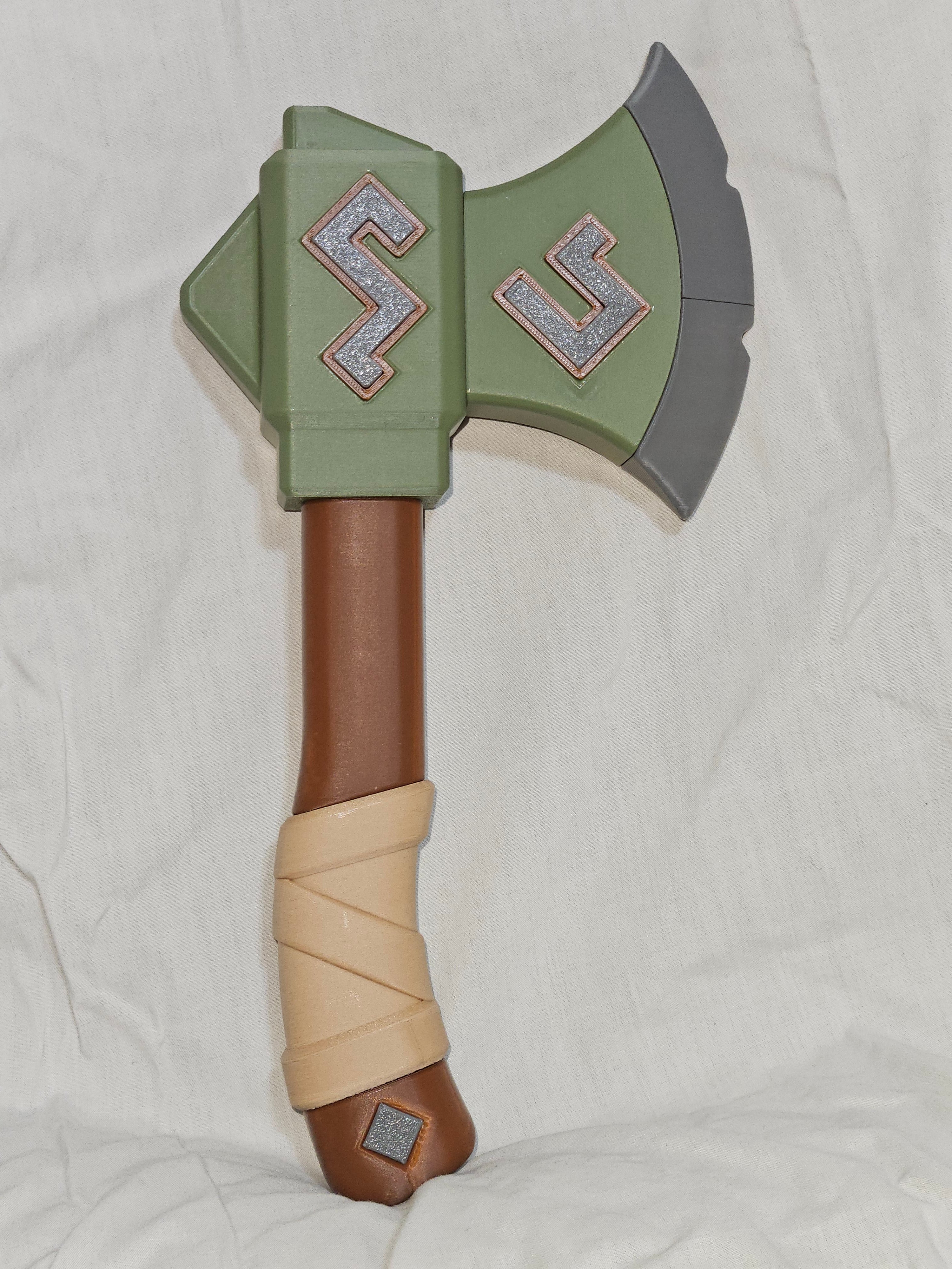 The very swing of this axe cleaves the earth assunder, no foe can stand in your way.... slay forth!!