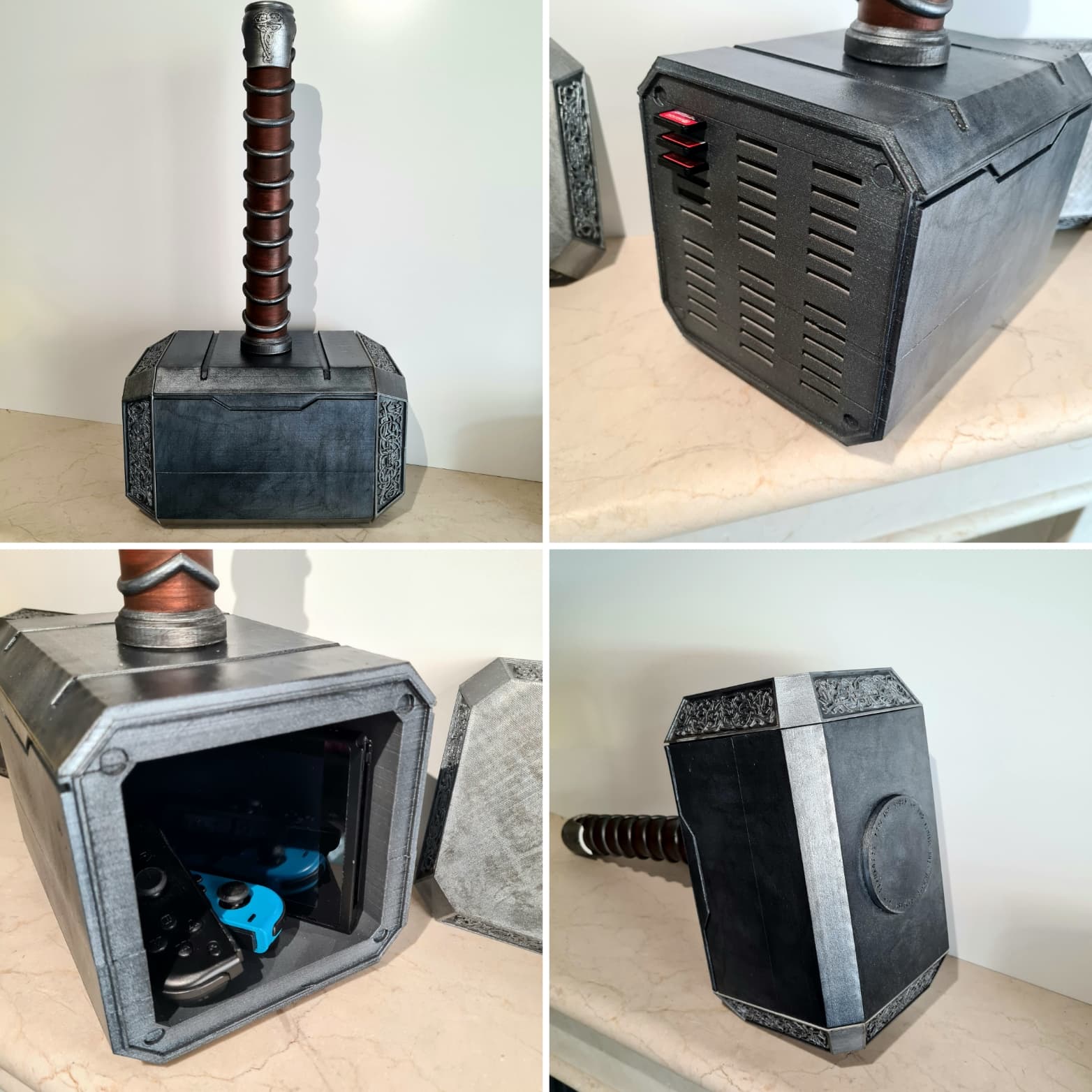 Thor hammer switch holder 3d model