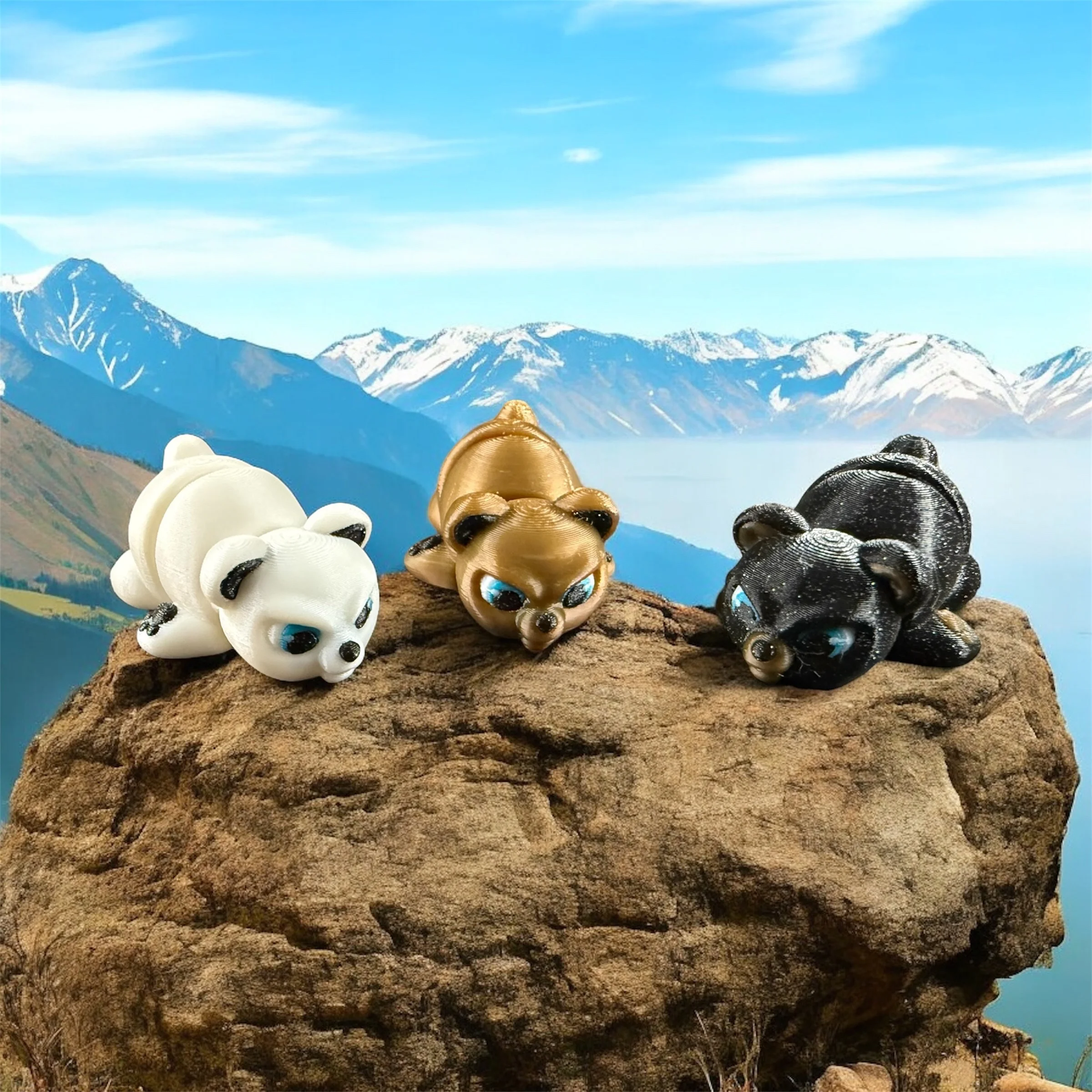 Grumpy Bear - Articulated Flexi 3d model