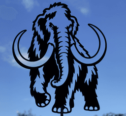 Mammoth 2D Wall Art – Prehistoric Animal Decor.stl 3d model