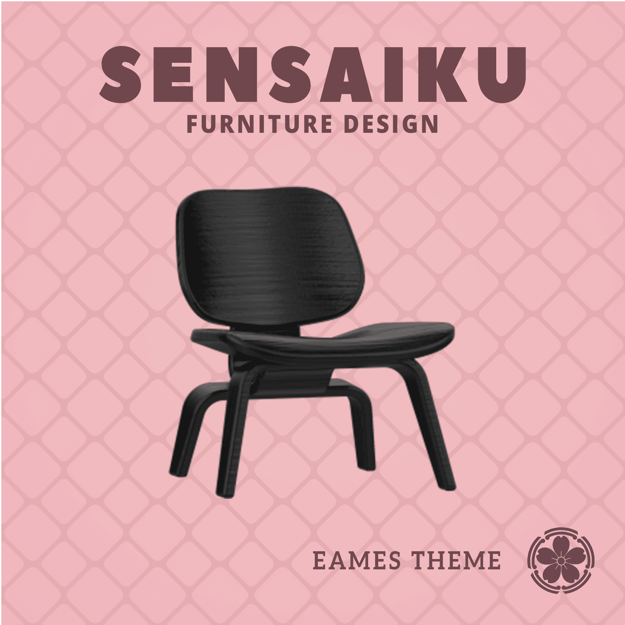 Miniature Replica 1:12 05. Eames DCW Chair for Miniature Dollhouse - Vitra - 3D Print Instant Downl 3d model