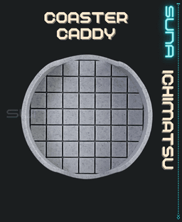 Coaster Caddy - Ichimatsu / Checkered 3d model