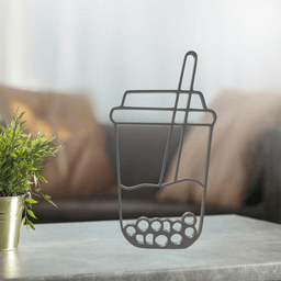 Cup Line Art, Modern, Minimalist 3d model