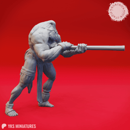 Blemmye - Blowdart - Tabletop Miniature (Pre-Supported) 3d model